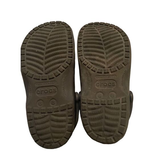 Crocs Unisex Dark Slip-On Perforated Flat Casual Clogs Size 6(M) 8(W) - Picture 3 of 14